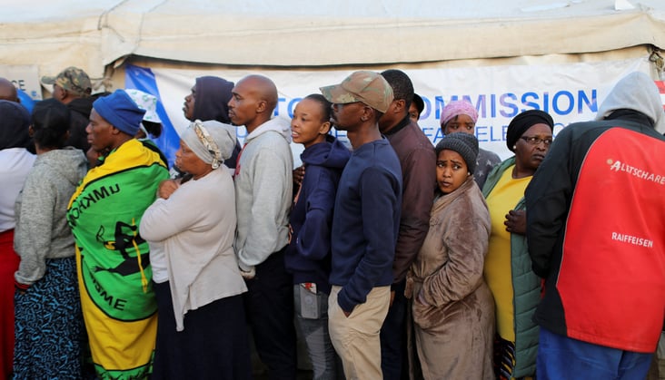 South Africans vote in most competitive election since end of apartheid