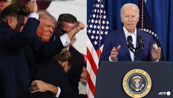 US Joe Biden calls for calm after assassination attempt on Donald Trump