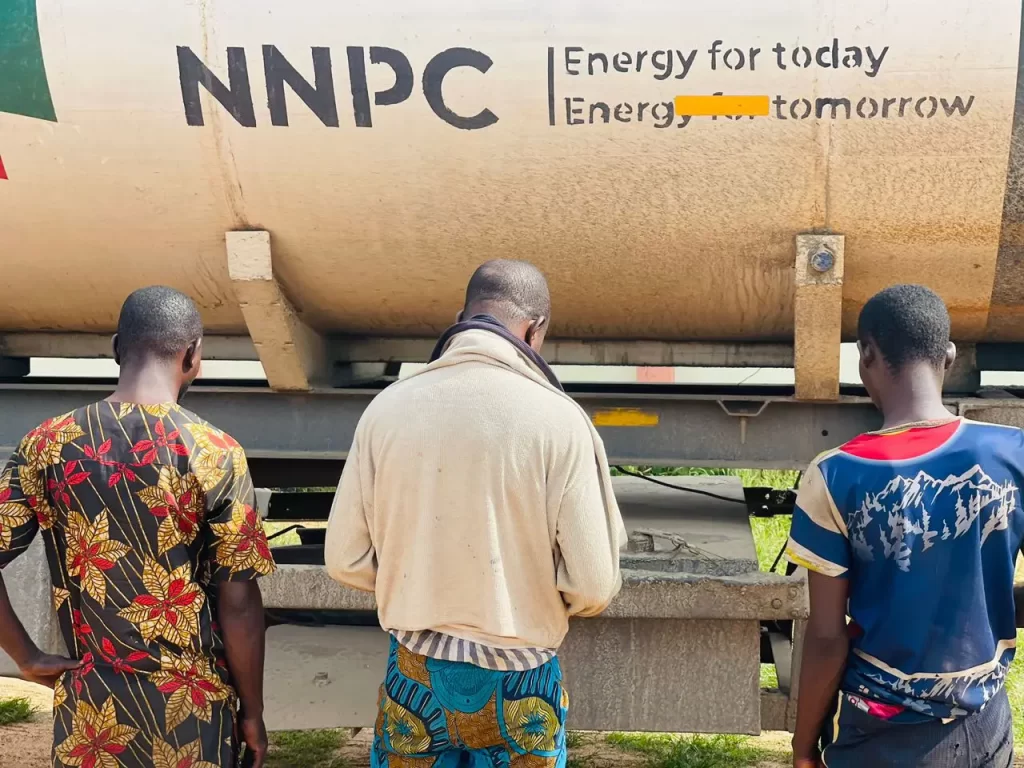 NSCSC Arrests NNPCL Truck Driver for Diverting 10,000 Litres of Petrol