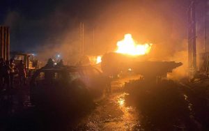 Explosion Rocks Otedola Bridge, One Dead, 14 Vehicles Burned