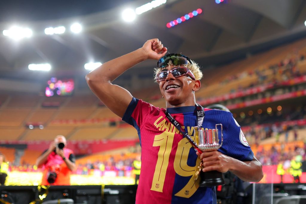 Lamine Yamal After Winning the La Liga Title with Barcelona