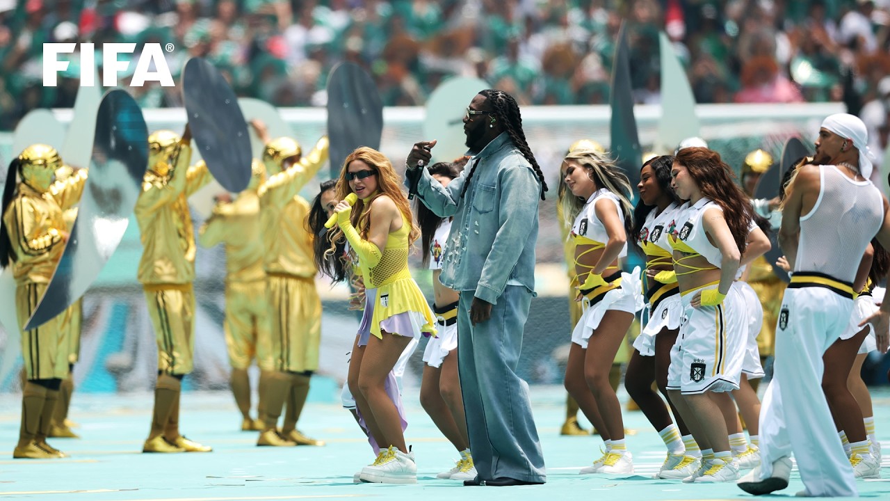 Shakira & Burna Boy Perform at FIFA World Cup Opening Ceremony